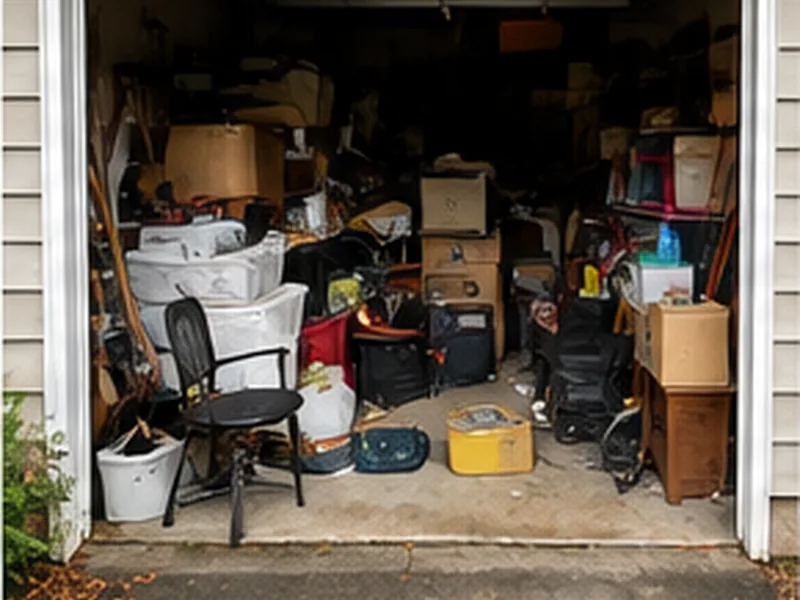 Garage before cleanout